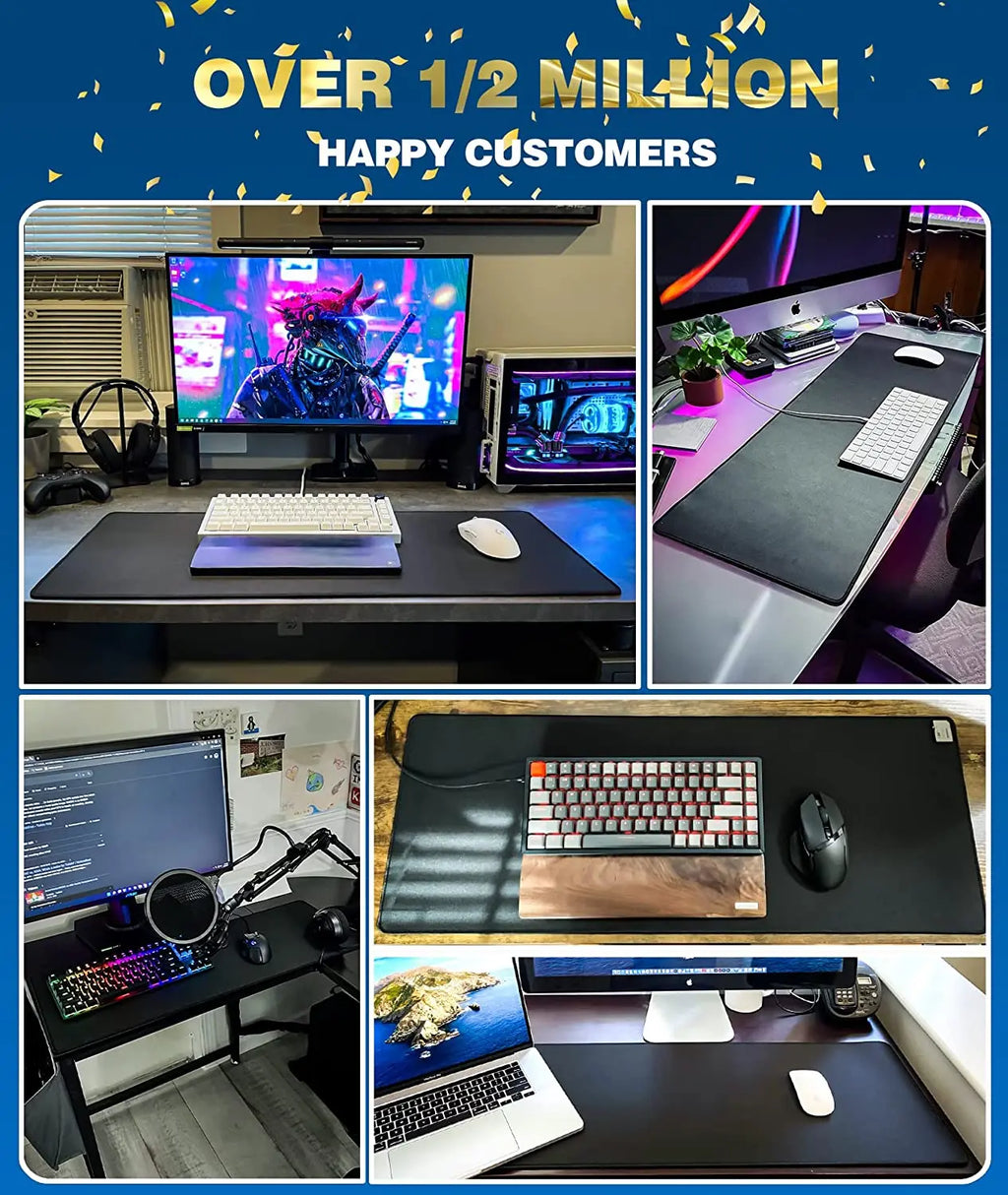 XXL Mouse Pad Black Mousepad Gamer Lager Computer PC Desk Mat 900X400