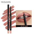 12-Color Matte Lipliner - Waterproof, Moisturizing, Long-Lasting &