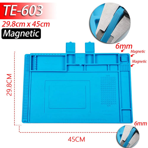 Magnetic Mat Silicone Repair Mat Circuit Board Soldering Pad Heat