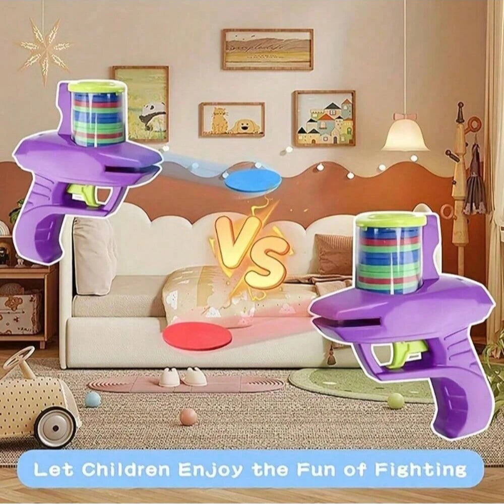 1pc Foam Disc Launcher Flying Disc Handheld Shooter Indoor Shooting