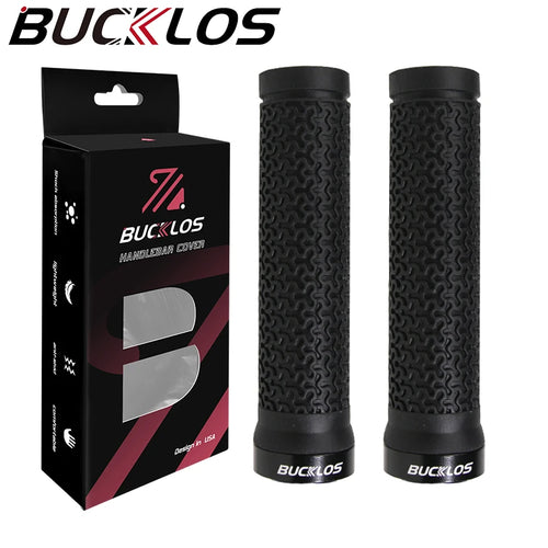 BUCKLOS Bicycle Handle Soft Rubber Mountain Bike Grips Lock on Bicycle