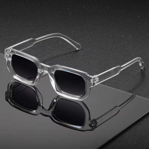 New Men Vintage Rectangle Frame Sunglasses Fashion Retro Sun Glasses