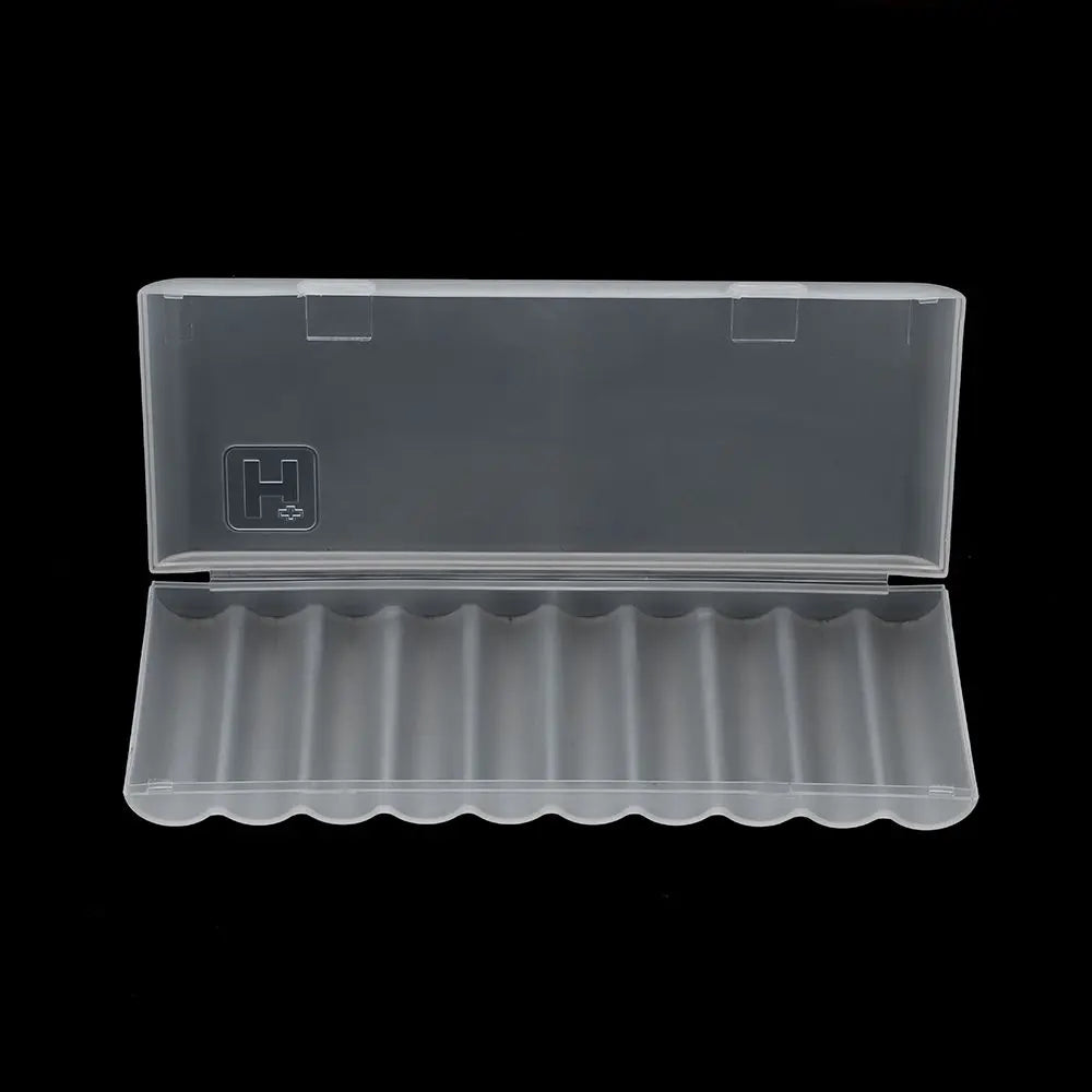 10 Slot Plastic Hard Container Case Battery Storage Box For