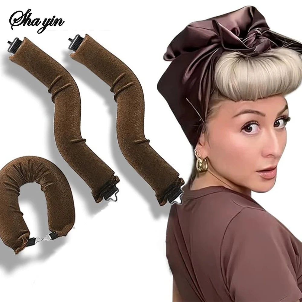 Heatless Hair Curlers Curling Rod Headband No Heat Hair Rollers Lazy