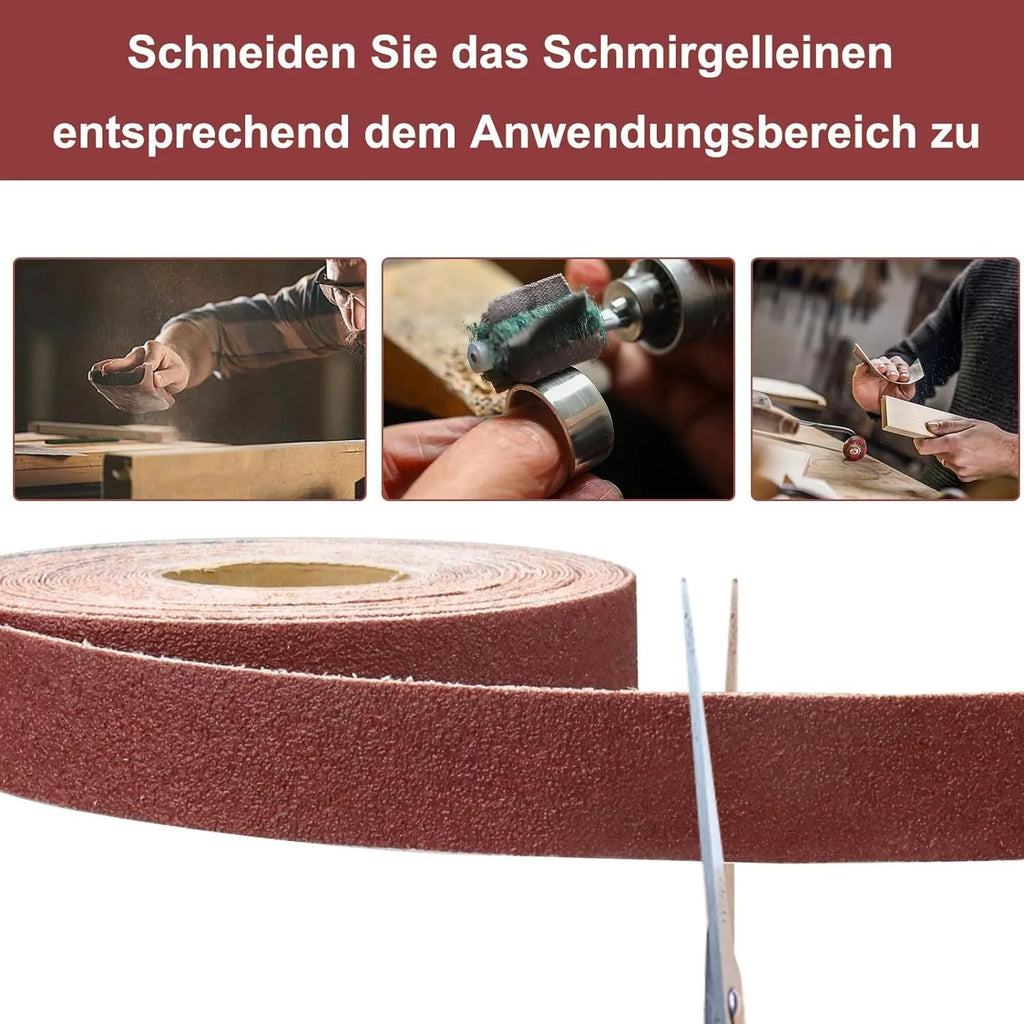 1inch Emery Cloth Rolls, Continuous Sandpaper (2m / 5m) Suitable for