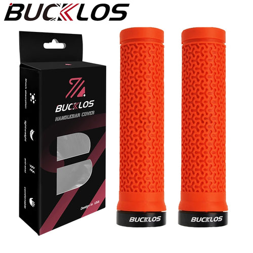 BUCKLOS Bicycle Handle Soft Rubber Mountain Bike Grips Lock on Bicycle