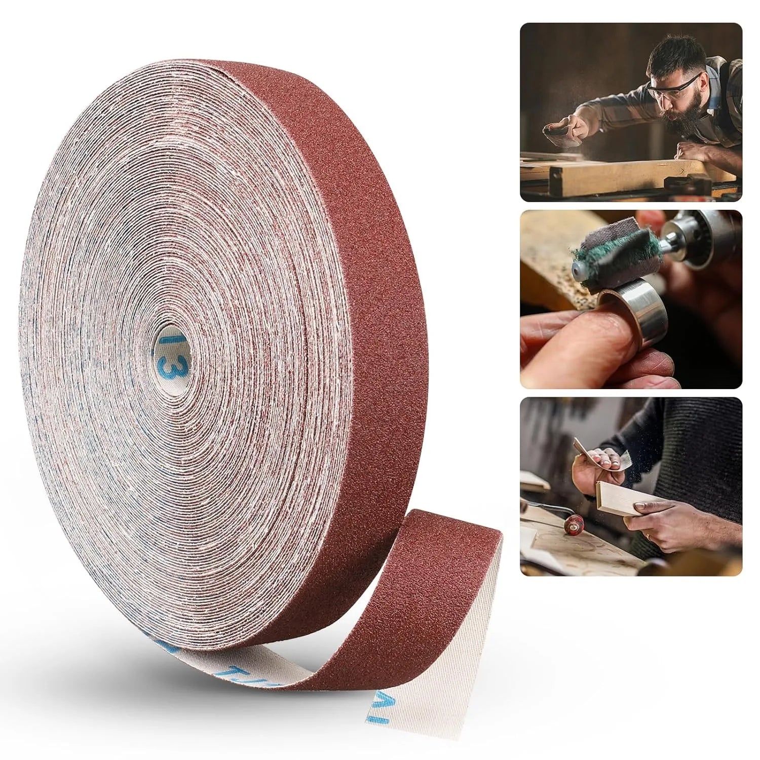 1inch Emery Cloth Rolls, Continuous Sandpaper (2m / 5m) Suitable for