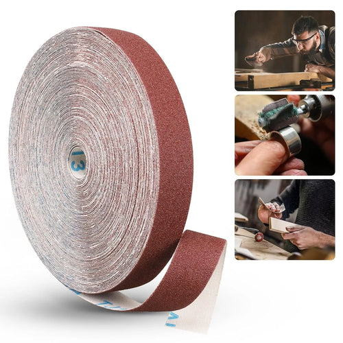 1inch Emery Cloth Rolls, Continuous Sandpaper (2m / 5m) Suitable for