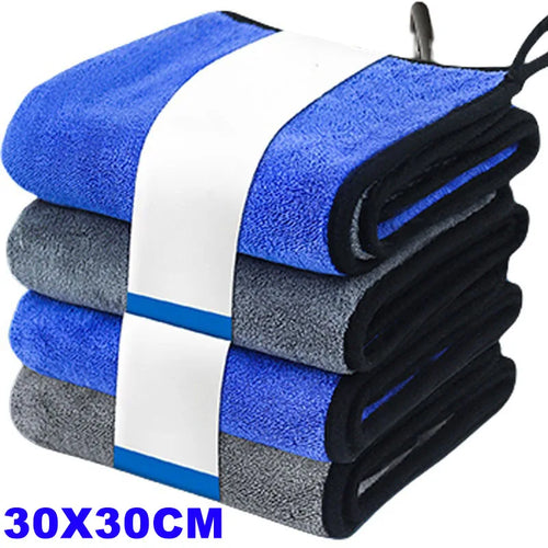 1-4pcs Microfiber Car Washing Towel Soft Quick Drying Windows Mirrors