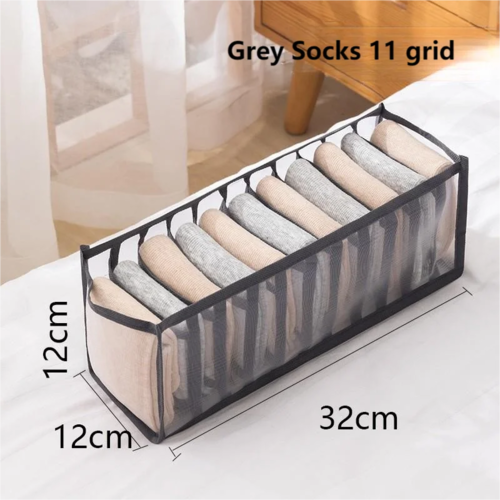 1pc Underwear Drawer Organizer Storage Box Foldable Closet Organizers