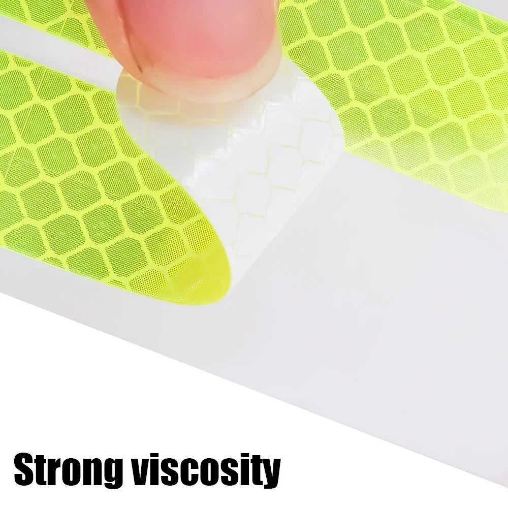10-100Pcs Motorcycle Helmet Warning Reflective Stickers Night Safety
