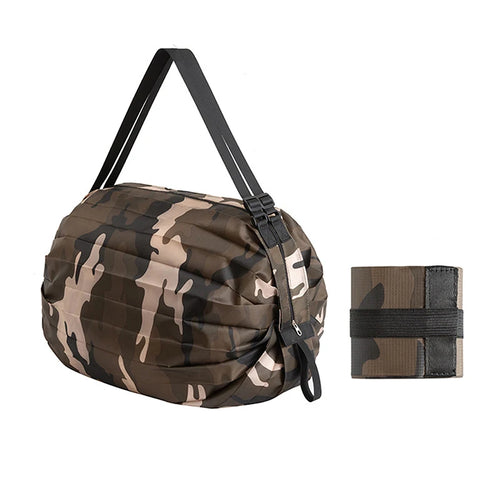 Foldable Storage Bag With Handle Portable Travel Camouflage Handbags