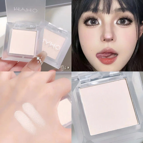 1PcsMonochrome matte highlight smoked eye shadow plate powder is