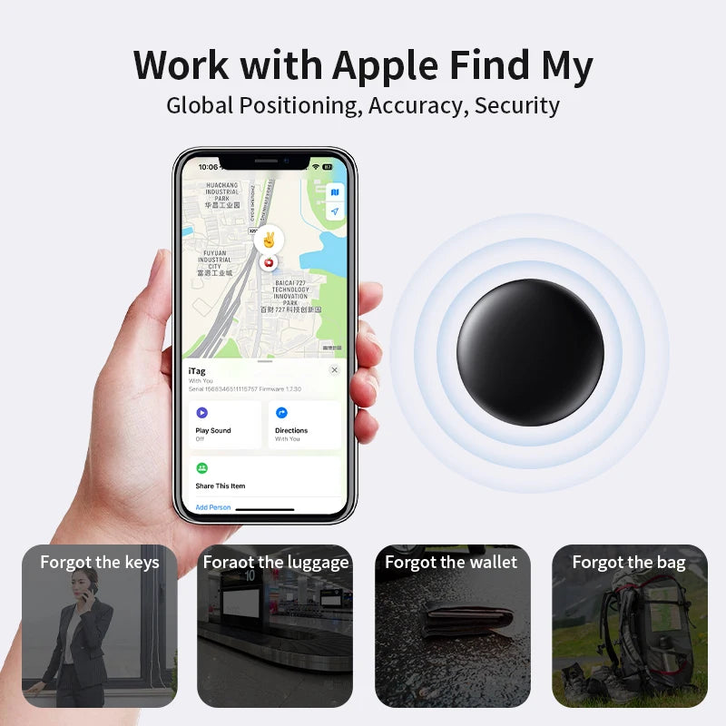 Anti-loss security Tracker, Find My Keys, Bluetooth GPS tracker,