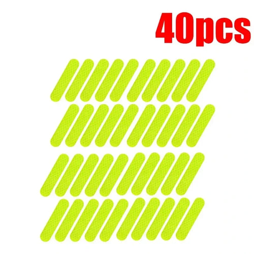 10-100Pcs Motorcycle Helmet Warning Reflective Stickers Night Safety