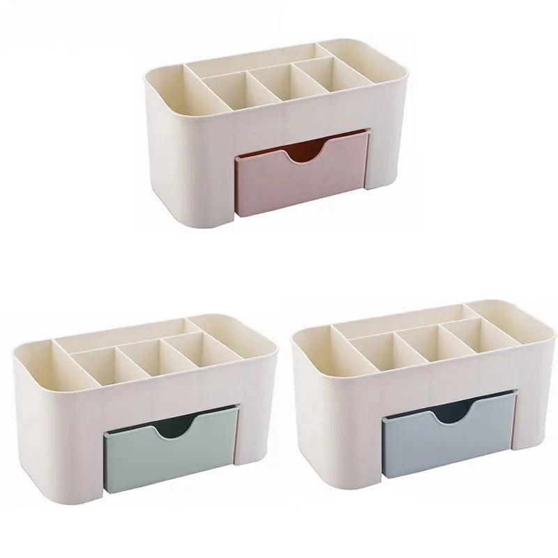 Nail Storage Box Plastic Drawer Style Easy to Clean Desktop