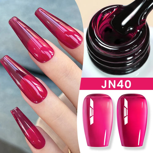 BORN PRETTY 83 Colors 10ml Jelly Nude Gel Nail Polish Autumn Amber