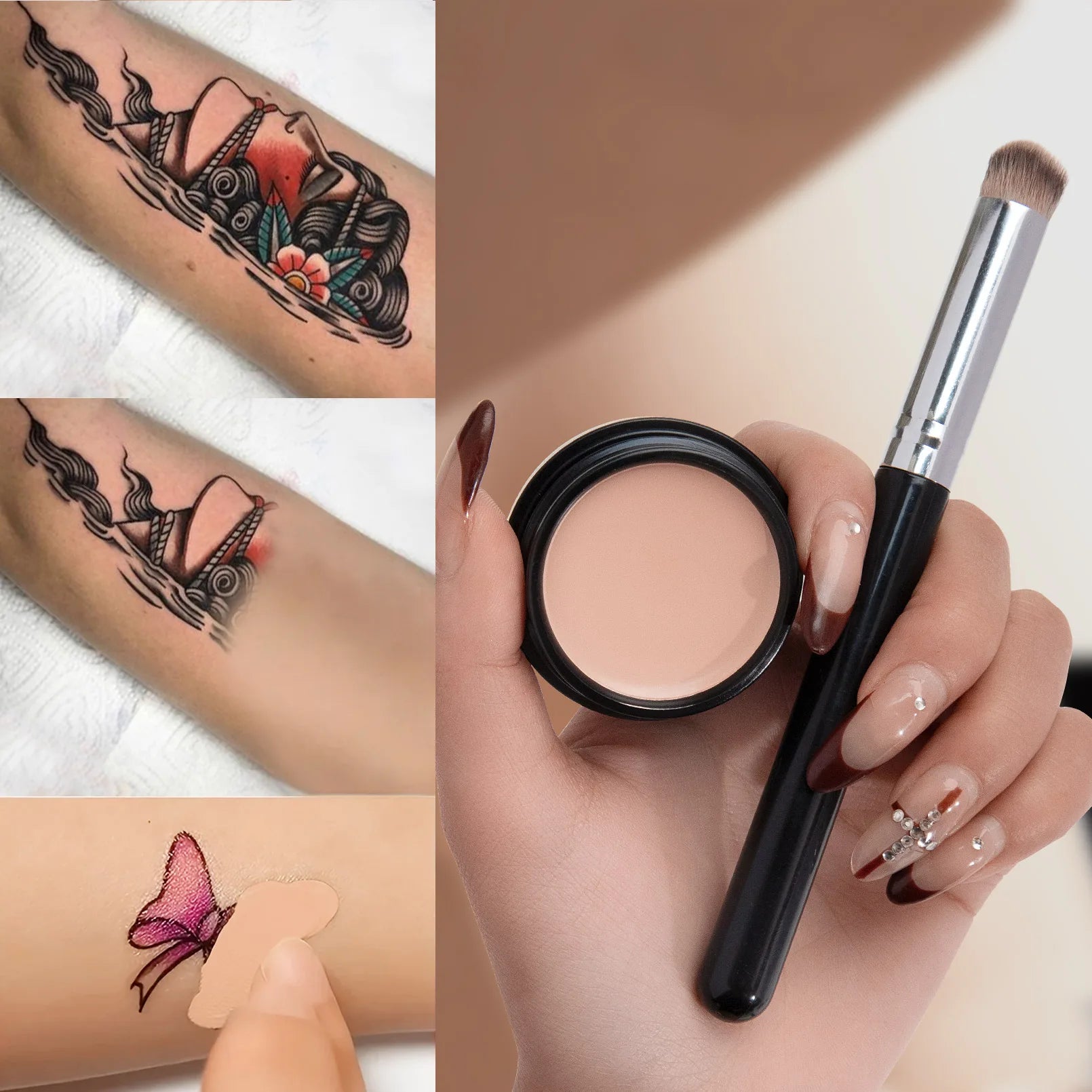 Hydrating Eye Brightening Concealer&Contour Cream-Full Coverage,Long