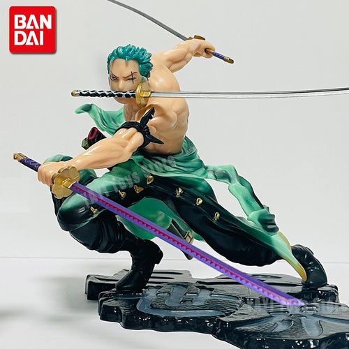 Hot One Piece 10cm Anime Figure GK Roronoa Zoro Three-blade Sa-maximum