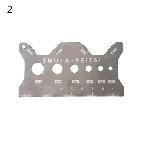 NEW Screw Thread Pitch Gauge Ruler Measuring Tool Bolt Nut Metric