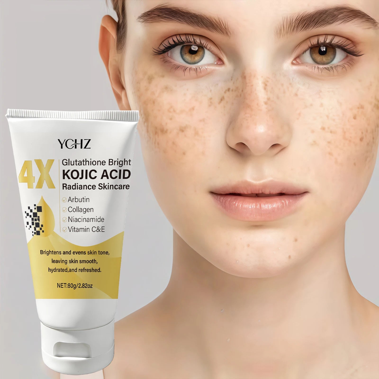Kojic Acid Face Cream Evens Out Skin Tone, Eliminates Dark Spots and