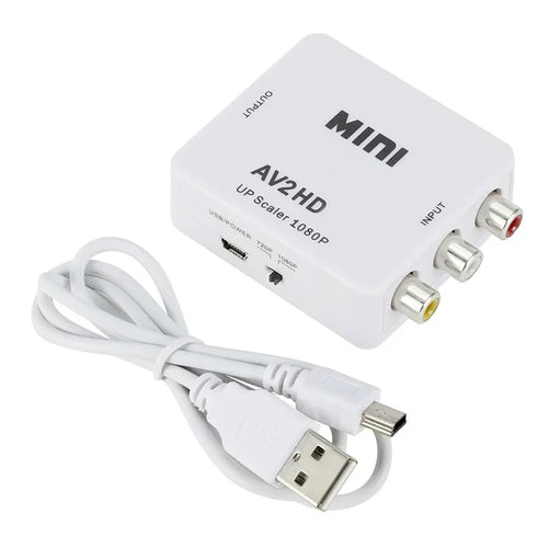 AV TO HDMI-compatible Adapter 1080P Video Composite Converter