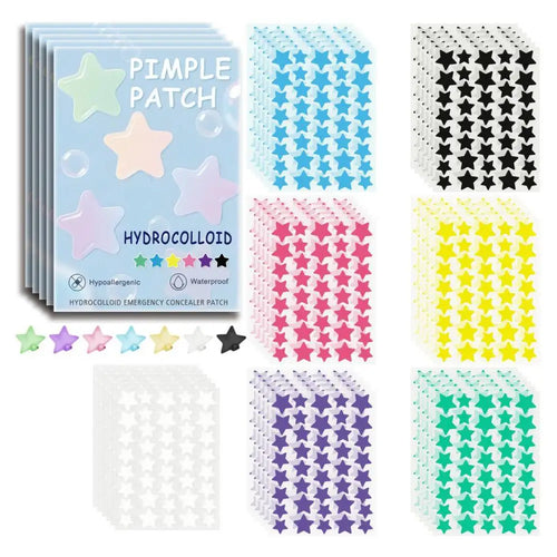 1400pcs Colorful Star Pimple Removal Sticker Invisible Breathable