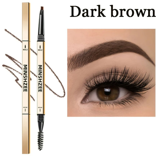 Waterproof Matte Eyebrow Pen Makeup Double Head Lasting Brown