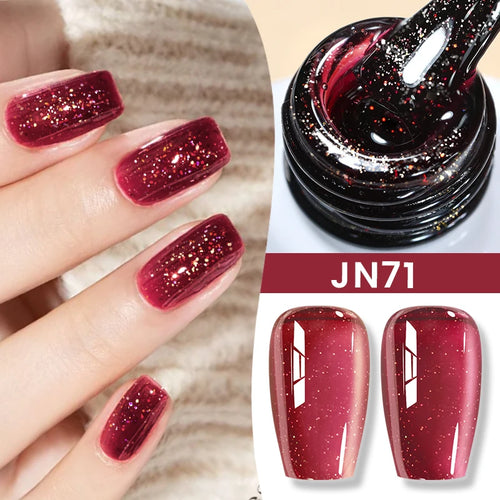 BORN PRETTY 83 Colors 10ml Jelly Nude Gel Nail Polish Autumn Amber