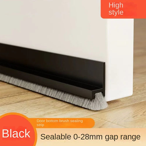 1pc 100CM Brush Seal Strip Door Bottom Seal Strip Insectproof
