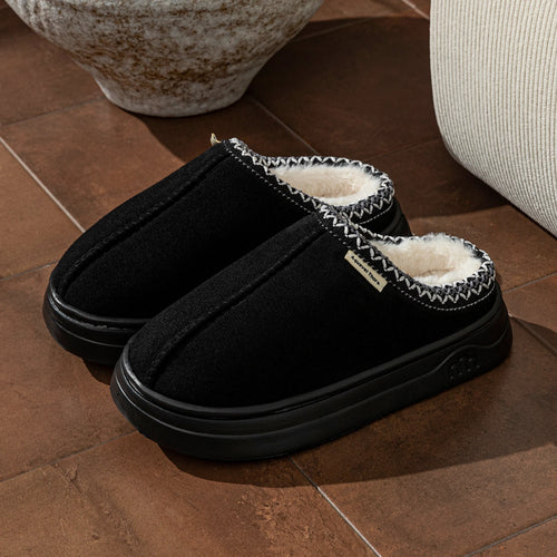Fashion Winter Soft Sole Women's Slipper Boots Fuzzy Outdoor Casual