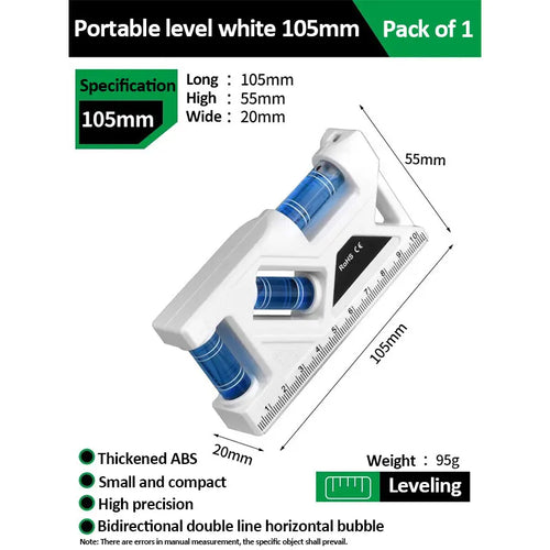 Mini Level Gauge High-precision Horizontal Vertical Measure Metric