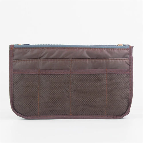 Multifunctional Bi-fold Storage Bag Double Zipper Large Capacity