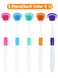 Vaclav 1Pc/4Pcs/8Pcs Silicone Tongue Scraper For Oral Hygiene,Tongue