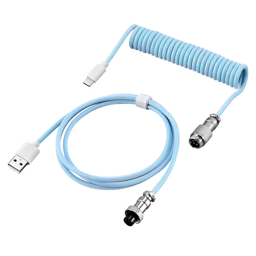 Coiled Keyboard Cable Type C To USB-A Mechanical Keyboard Cable