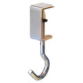1/2pcs 360° Rotatable Steel Table Hooks - Detachable, Non-Destructive