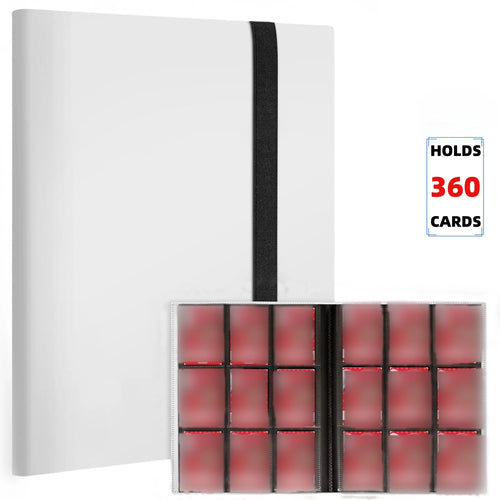 Premium 9-Pocket Trading Card Binder - Holds 360 Cards - Durable PP