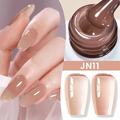 BORN PRETTY 83 Colors 10ml Jelly Nude Gel Nail Polish Autumn Amber