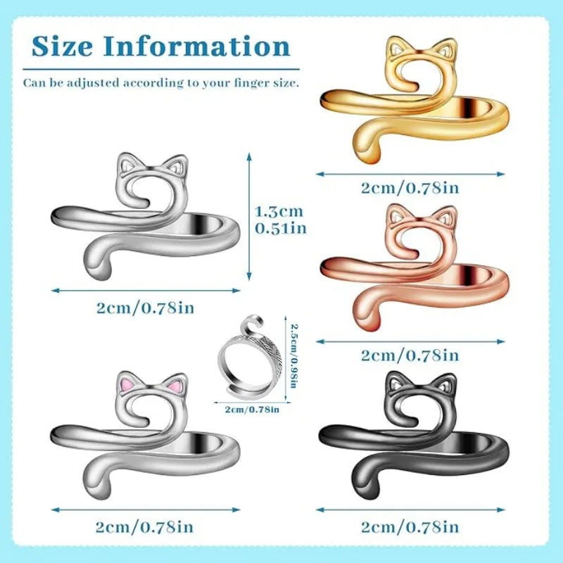 MIUSIE 2pcs Adjustable Knitting Crochet Loop Ring Knittied Yarn Guide