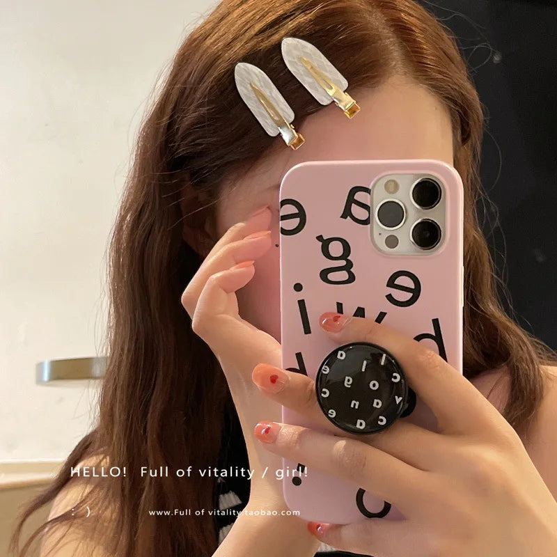 Korea acetic acid seamless hairpin side bangs broken hair one word