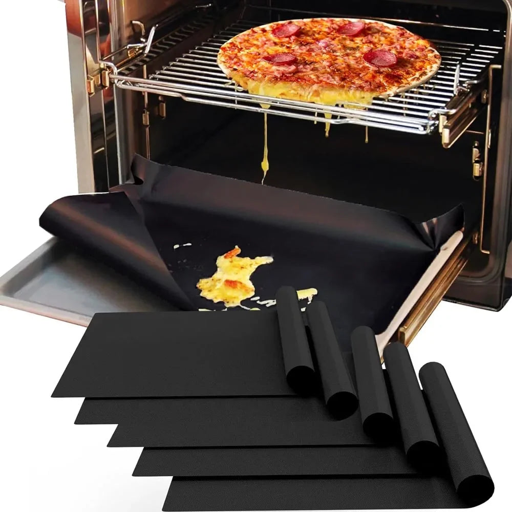 2/5pcs Oven Mat, Microwave Mat, Reusable Non Stick Protective Mat,