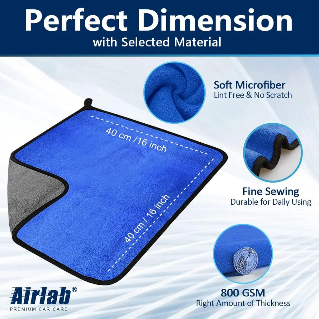 1-4pcs Microfiber Car Washing Towel Soft Quick Drying Windows Mirrors