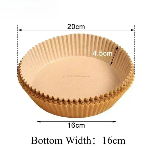 Cooking Paper Air Fryer Disposable Paper Square Round Baking Barbecue