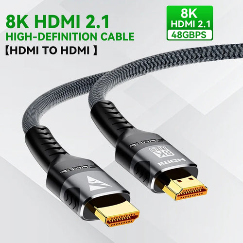 8K HDMI-Compatible Cable 4K@120Hz 8K@60Hz HDMI 2.1 Cable 48Gbps