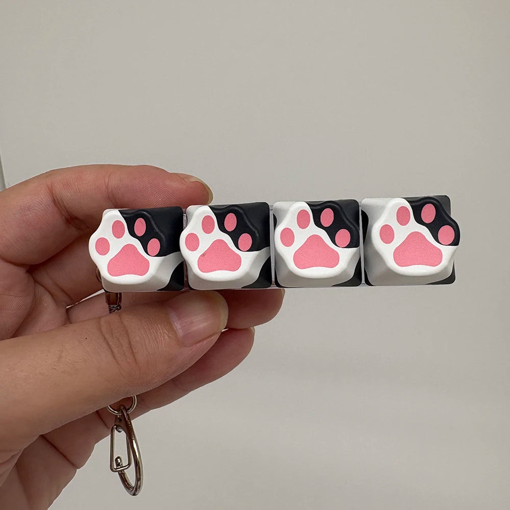 Cat Claw Keychain Key Ring Pendant Mobile Phone Backpack Pendant