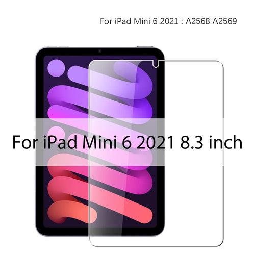 Tempered Glass Screen Protector For Ipad Pro 12.9 11 6th 2022 Air 5 4