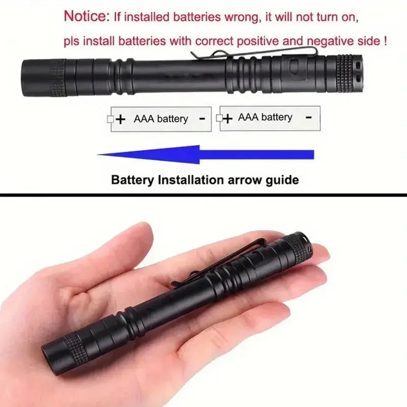 395nm UV Pen FLaslight,Blacklight Flashlight w/ Clip Portable Detector