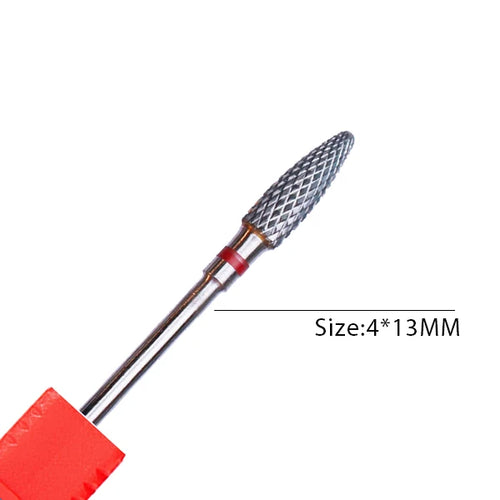 1pc Carbide Tungsten Nail Drill Bit Rotate Burr Milling Nail Cutter