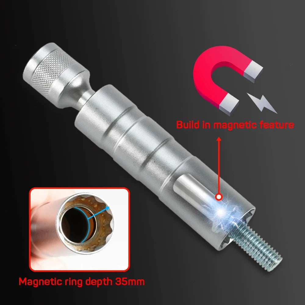 Spark Plug Socket Wrench Adapter 14mm16mm Set Universal Joint with
