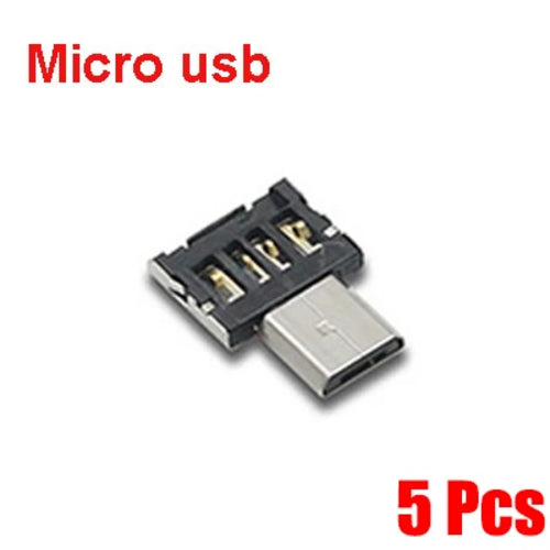 1/5PCS Universal Type-C Micro USB to USB 2.0 OTG Adapter Connector for